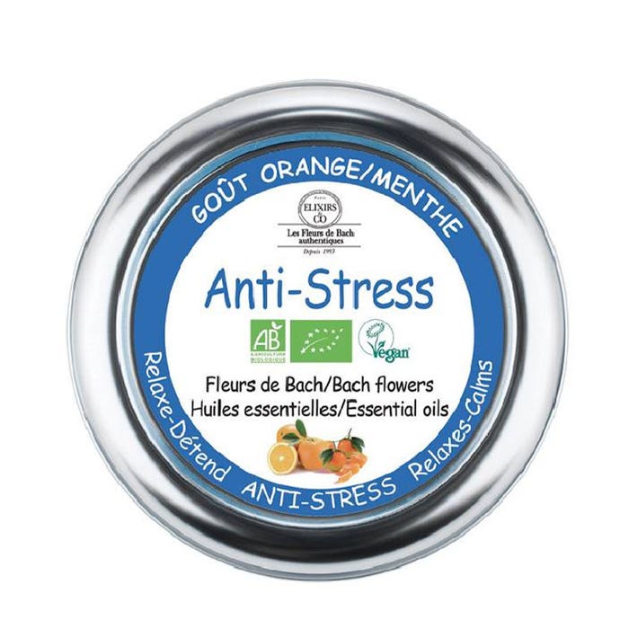 Anti-Stress Organic Bach Flower 45g Minty Orange flavour Elixirs & Co