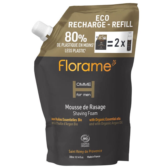 Eco-Recharge Shaving Foam 300ml Homme For Men Florame