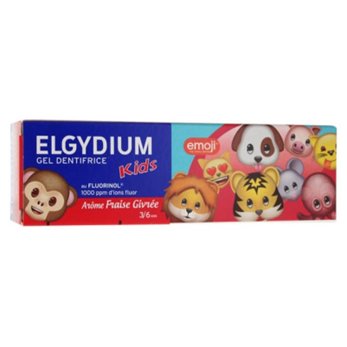 Elgydium Kids Toothpaste Ice Age Collection Strawberry Flavour 2-6 Years Old 3/6 Ans 50ml