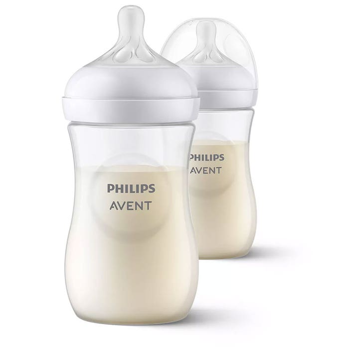 Feeding bottle 2x330 ml Natural Response 3 Months and over Avent