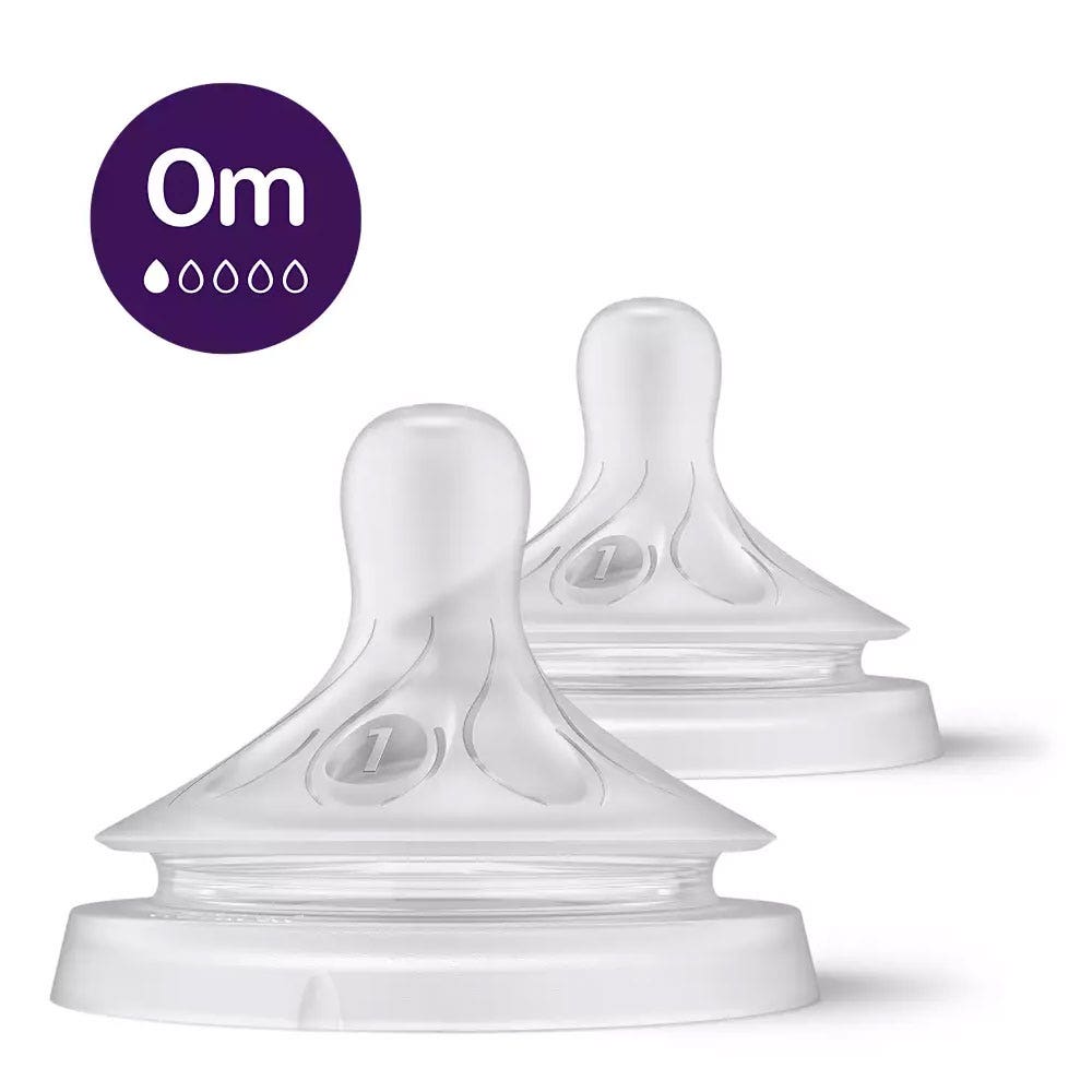 Avent Natural Response Flow 1 teat From Birth x2