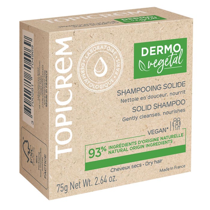 Topicrem Shampoo Topicrem Dermovegetal Solide Shampoo Dry hair 75g - Easypara