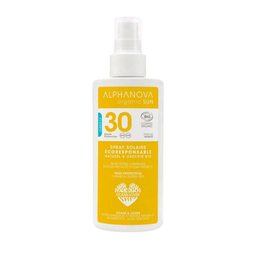 Alphanova Organic Sun Sun Spf30 Bio Parfum Monoi 125g
