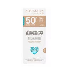 Alphanova Organic Sun Organic Light Tinted SPF50 Cream Sensitive and reactive skins 50g