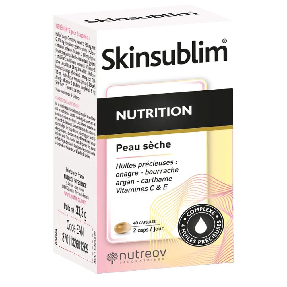 Nutreov Skinsublim Nutrition Dry Skin 40 capsules