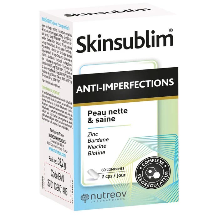 Nutreov Skinsublim Anti Blemishes Clean & Healthy Skin 60 tablets