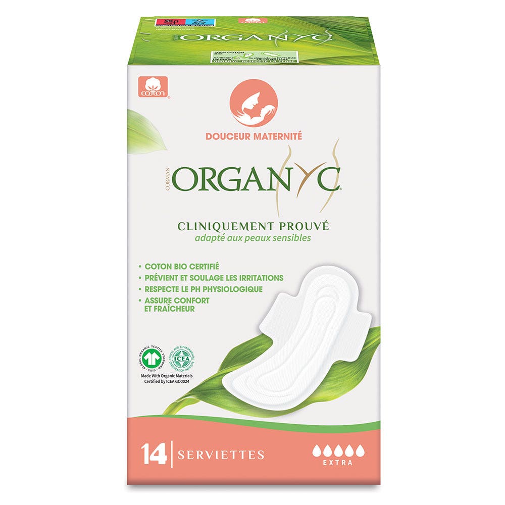 Organyc Maxi Gentle Maternity towels X14