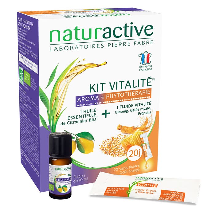 Aroma and Phytotherapy Vitality Kit 10ml + 20 sticks x 10ml Naturactive