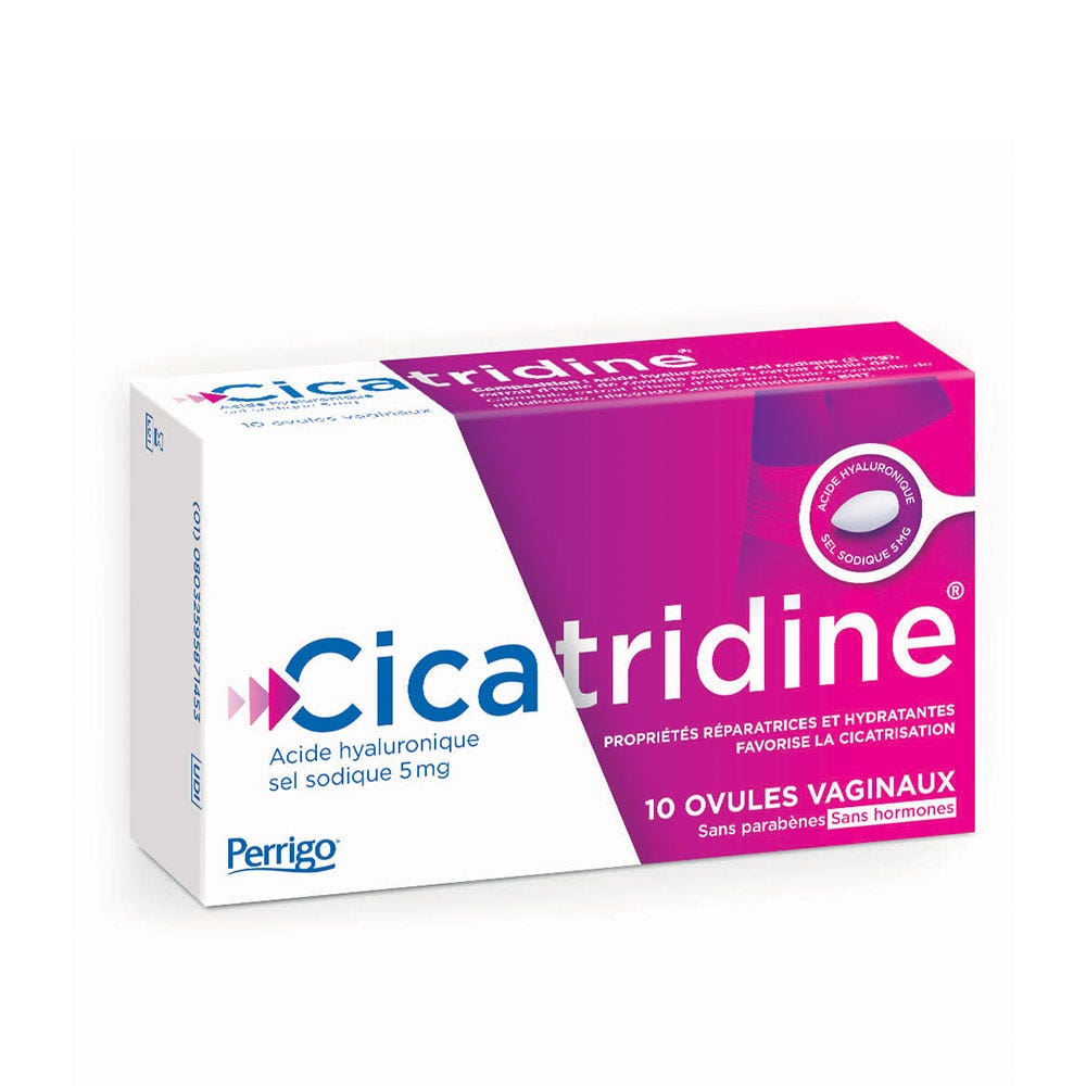 Cicatridine Vaginal pessaries intimate dryness and healing 2 x 10