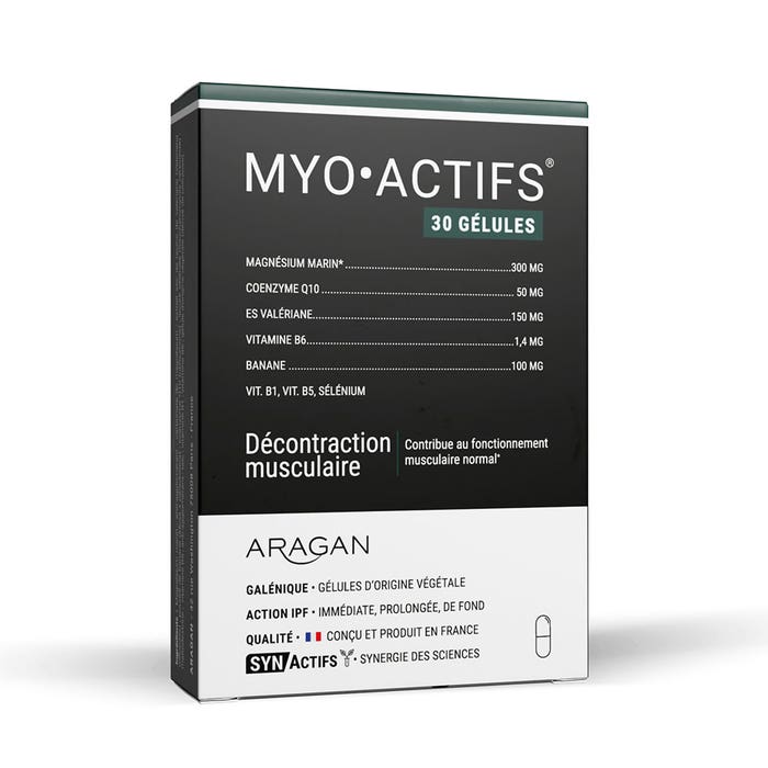 Aragan Synactifs Myoactif Muscle Relaxant 30 capsules