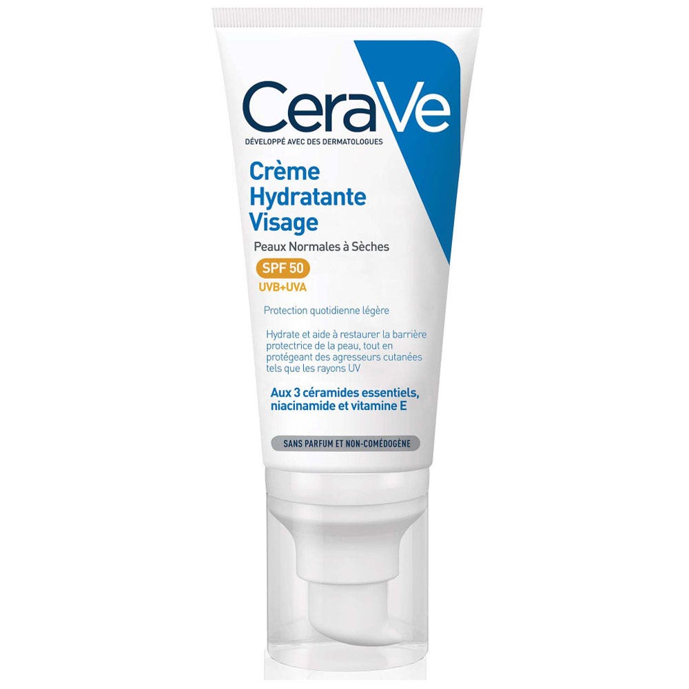 Cerave Face Moisturizers SPF50 Normal to Dry Skin 52ml Easypara
