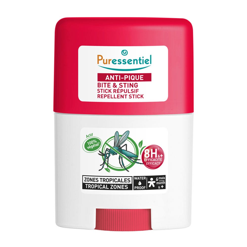 Puressentiel Repellents Repellent Stick Tropical Zones Tiger and Tropical Mosquitoes From 6 Months 20ml