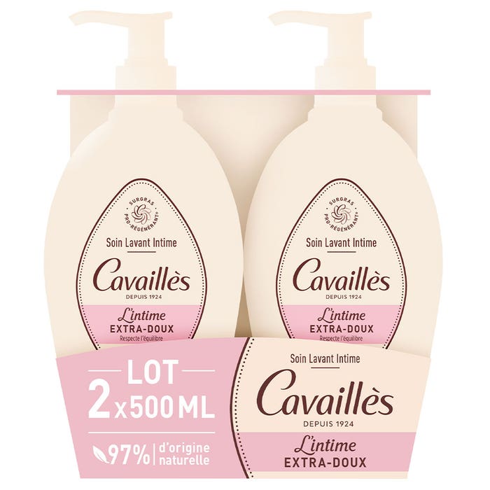 Rogé Cavaillès Intime Extra-Gentle Natural Intimate Care 2x500ml