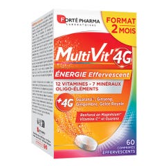 Forté Pharma Multivit'4G Energy Multivitamins 60 Effervescent Tablets