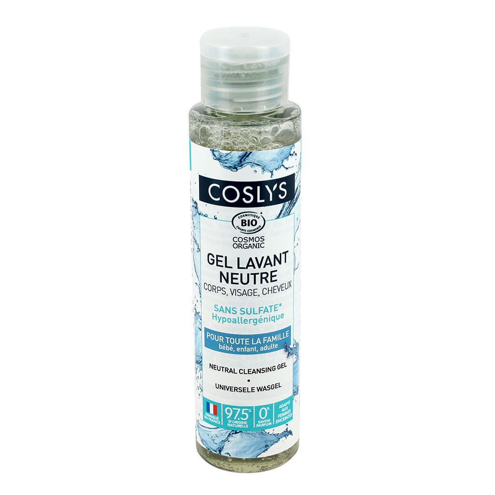 Coslys Gel Lavant Neutre Visage, Corps, Cheveux Pour Toute La Famille 1l