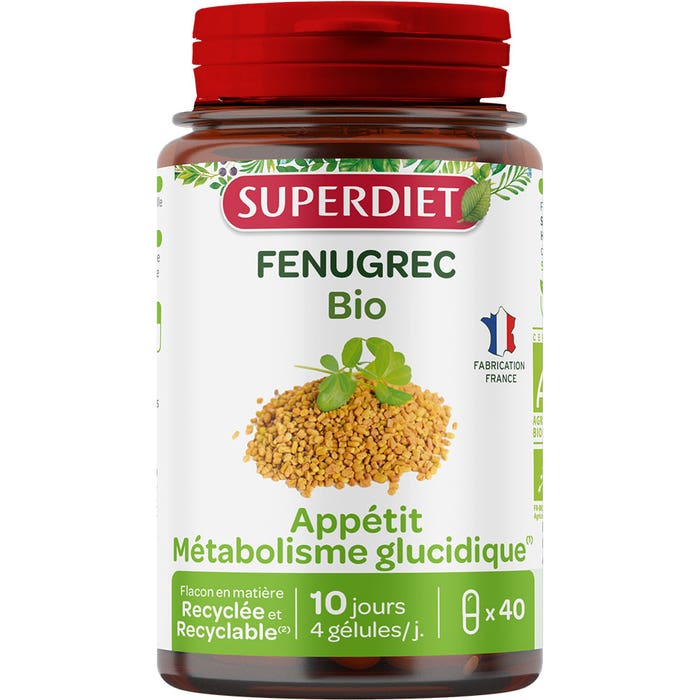 Superdiet Fenugreek Bioes 40 capsules