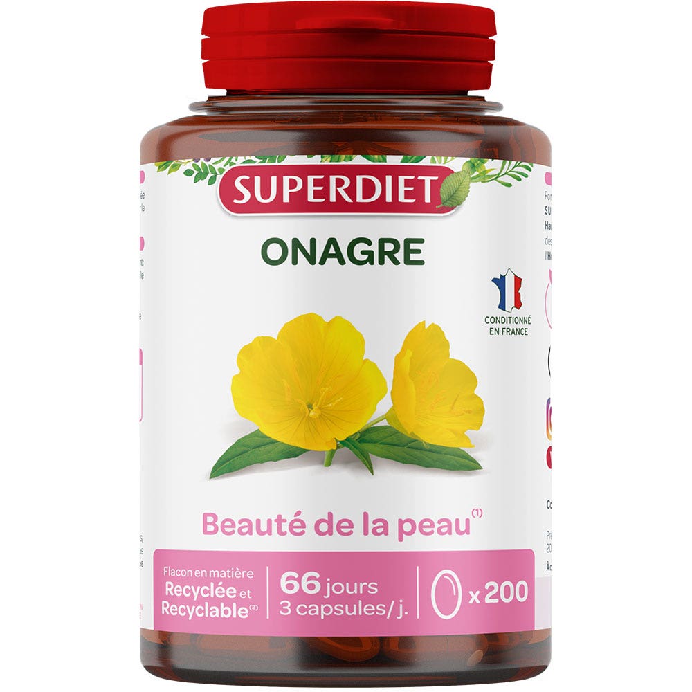 Superdiet Evening Primrose 200 capsules