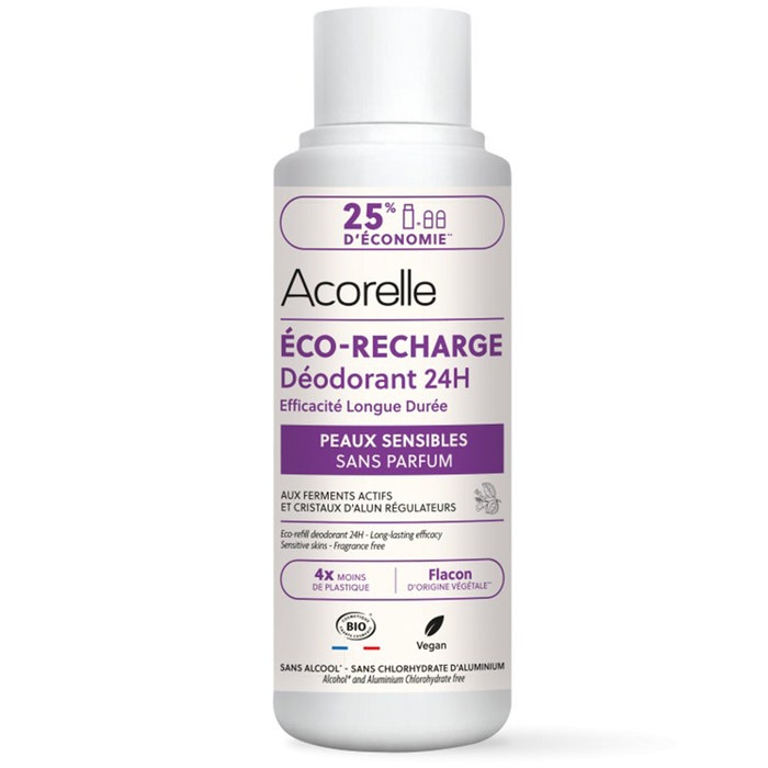 Acorelle Long-lasting efficiency 24-hour roll-on deodorant refill Sensitive Skin 100ml