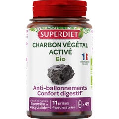 Superdiet Bioes Active Vegetable Charcoal 45 capsules