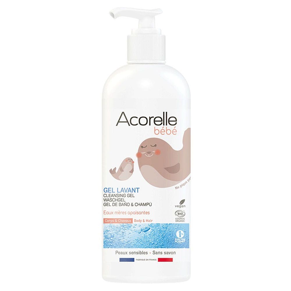 Acorelle Baby Gel Lavant Corps & Cheveux Bio 500ml