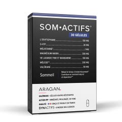 Aragan Synactifs Somactifs 30 Capsules Sommeil 30 Gelules