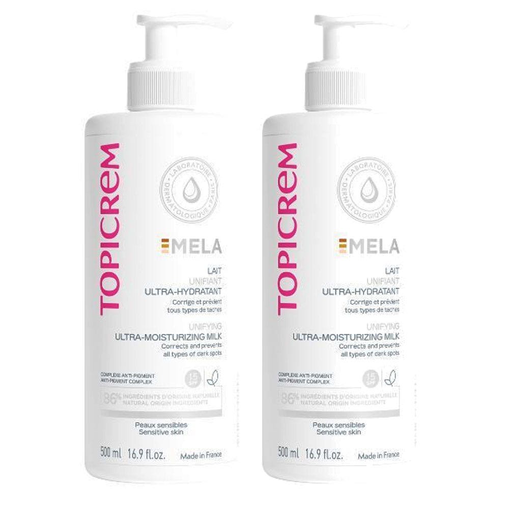 Topicrem Mela Ultra Moisturizing Lightening Milk Peaux Sensibles 2x500ml