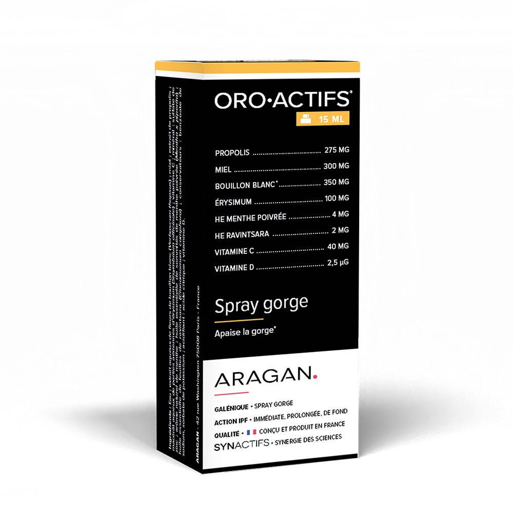 Aragan Synactifs Oroactifs Throat Spray 15ml
