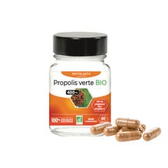Phyto-Actif Organic green propolis 400 mg titrated in artepillin-C 60 capsules
