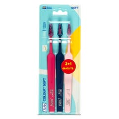 Tepe Colour Soft Soft Toothbrushes x3