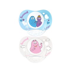 Luc Et Lea Barbapapa Anatomical soother 18 Months and Plus x2