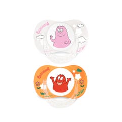 Luc Et Lea Barbapapa Physiological soother 18 Months and Plus x2