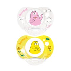 Luc Et Lea Barbapapa Physiological soother 6 to 18 months x2