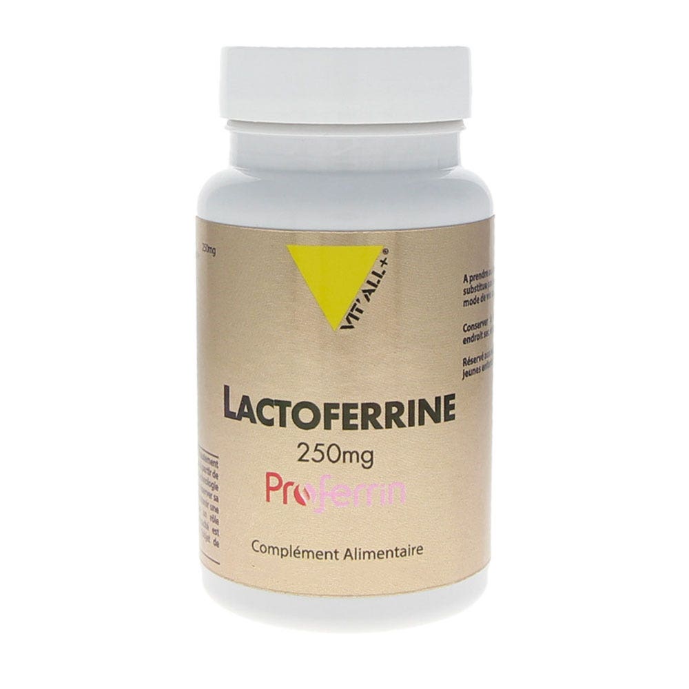 Vit'All+ Lactorferrin 250mg 30 Vegetable Capsules