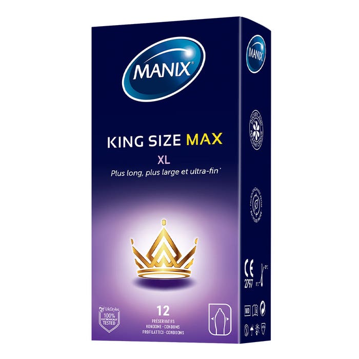 King Size 14 Condoms x12 Manix