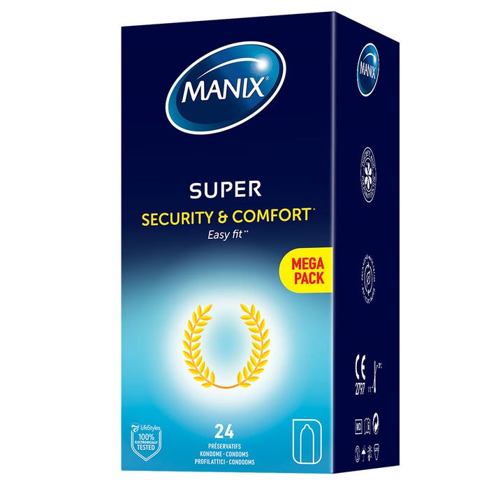 Security And Comfort Easy Fit Condoms X 28 x24 Super Easy Fit Manix