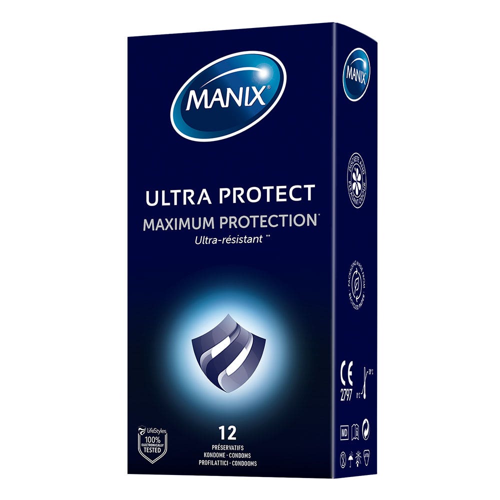 Manix Ultra Protect Ultra Protect Ultra Resistant 12 Condoms x12 - Easypara