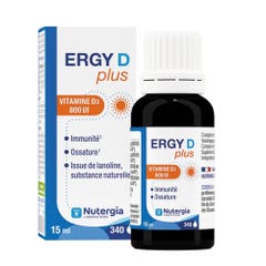 Nutergia Ergy D Vitamin D3 Immune Defense Vitamine D3 800 UI 15ml