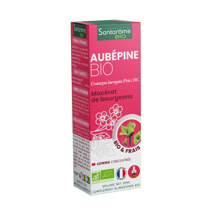 Santarome Organic Hawthorn Buds Gémmothérapie 30 ml