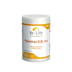Be-Life Vitamins K2+d3 1000 30 Gelules Bio-life
