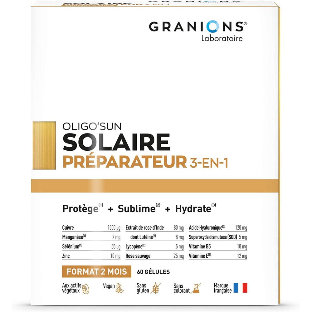 Granions Oligo'Sun 3 in 1 Sunscreens Repairer 1 Month Cure 30 capsules