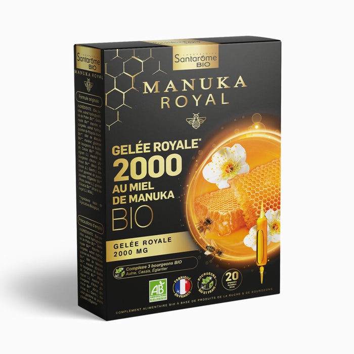Santarome Royal Jelly 2000mg Organic Manuka Honey 200ml