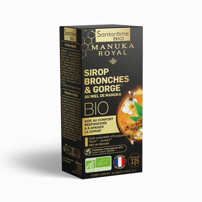 Santarome Bronchial & Throat Syrups Organic Manuka Honey 125ml