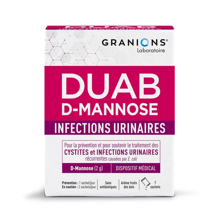 Granions DUAB D-Mannose Urinary tract infections 7 bags