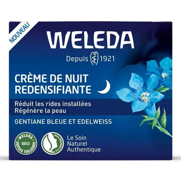 Evening Primrose Redensifying Night Cream 30 ml Gentiane Bleue Et Edelweiss Weleda