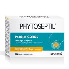 Novodex Phytoseptil Throat 15 tablets