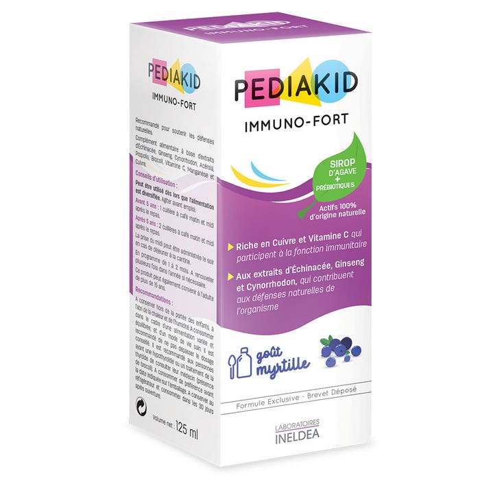 Pediakid Immuno Fortifying Syrup Blueberry Flavour 125ml