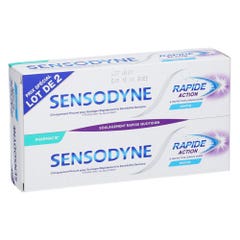 Sensodyne Fast And Long-Lasting Protection Toothpaste 2x75ml