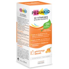 Pediakid 22 Vitamins & trace elements Orange Apricot Syrup 125ml