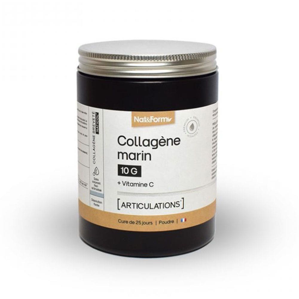 Nat&Form Collagen Marine Joints 10g + Vitamin C 252g