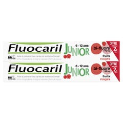 Fluocaril Junior toothpaste 6-12 years red berry 6-12 Ans 2x75ml